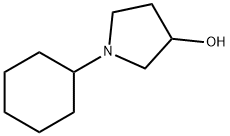 1-cyclohexylpyrrolidin-3-ol 化学構造式