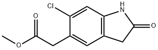 METHYL 2-(6-CHLORO-2-OXOINDOLIN-5-YL)ACETATE Structure