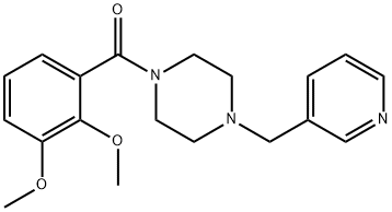 (2,3-dimethoxyphenyl)[4-(pyridin-3-ylmethyl)piperazin-1-yl]methanone Structure