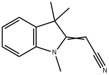Acetonitrile, (1,3-dihydro-1,3,3-trimethyl-2H-indol-2-ylidene)- Structure