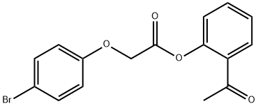 2-acetylphenyl (4-bromophenoxy)acetate Structure