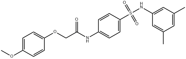 N-(4-{[(3,5-dimethylphenyl)amino]sulfonyl}phenyl)-2-(4-methoxyphenoxy)acetamide Structure