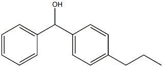 フェニル(4-プロピルフェニル)メタノール 化学構造式
