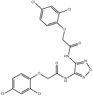 N,N'-1,2,5-oxadiazole-3,4-diylbis[2-(2,4-dichlorophenoxy)acetamide] Structure