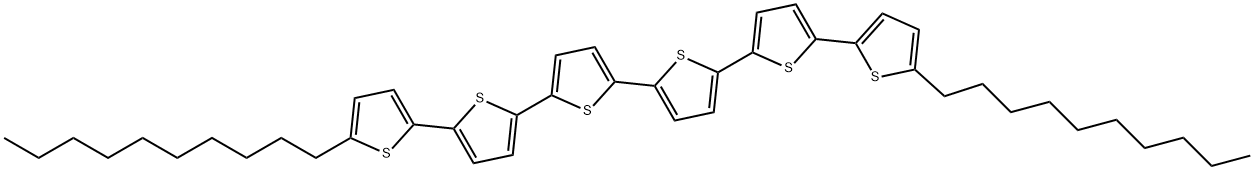 2,2':5',2'':5'',2''':5''',2'''':5'''',2'''''-Sexithiophene, 5,5'''''-didecyl- Structure