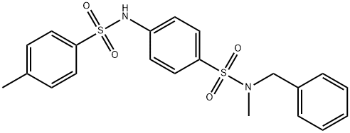 N-(4-{[benzyl(methyl)amino]sulfonyl}phenyl)-4-methylbenzenesulfonamide 结构式