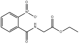ethyl 2-[(2-nitrobenzoyl)amino]acetate 化学構造式
