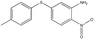 Benzenamine, 5-[(4-methylphenyl)thio]-2-nitro- Struktur