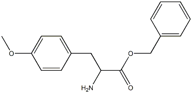 benzyl 2-amino-3-(4-methoxyphenyl)propanoate 化学構造式