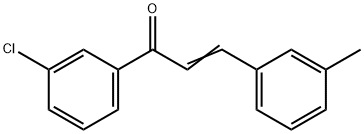 (2E)-1-(3-chlorophenyl)-3-(3-methylphenyl)prop-2-en-1-one, 52182-38-4, 结构式