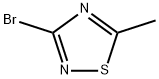 3-bromo-5-methyl-1,2,4-thiadiazole Struktur