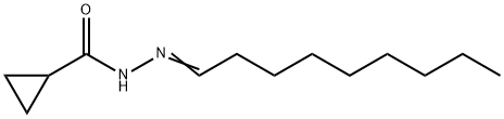 N-[(E)-nonylideneamino]cyclopropanecarboxamide 化学構造式