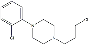 1-(2-chlorophenyl)-4-(3-chloropropyl)piperazine 结构式
