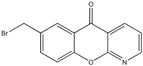 5H-[1]Benzopyrano[2,3-b]pyridin-5-one, 7-(bromomethyl)- Structure