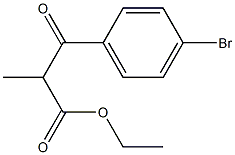 3-(4-溴苯基)-2-甲基-3-氧代丙酸乙酯 结构式