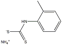 Carbamodithioic acid, (2-methylphenyl)-, monoammonium salt Struktur
