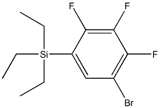 (5-bromo-2,3,4-trifluorophenyl)-triethylsilane Structure