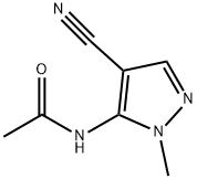 N-(4-cyano-1-methyl-1H-pyrazol-5-yl)acetamide 化学構造式