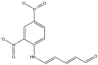 5-[(2,4-dinitrophenyl)amino]penta-2,4-dienal 结构式