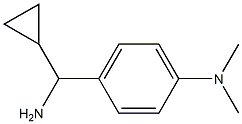 4-[AMINO(CYCLOPROPYL)METHYL]-N,N-DIMETHYLANILINE 化学構造式