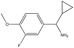 CYCLOPROPYL(3-FLUORO-4-METHOXYPHENYL)METHANAMINE 化学構造式