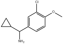 (3-氯-4-甲氧基苯基)(环丙基)甲胺,535926-55-7,结构式