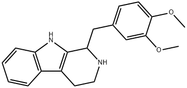 1-(3,4-DIMETHOXYBENZYL)-2,3,4,9-TETRAHYDRO-1H-BETA-CARBOLINE 结构式