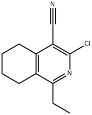 3-氯-1-乙基-5,6,7,8-四氢异喹啉-4-甲腈,53661-34-0,结构式