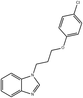 1-(3-(4-chlorophenoxy)propyl)-1H-benzo[d]imidazole Struktur