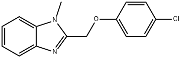 2-((4-chlorophenoxy)methyl)-1-methyl-1H-benzo[d]imidazole,537009-34-0,结构式