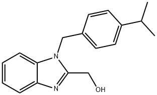 (1-(4-isopropylbenzyl)-1H-benzo[d]imidazol-2-yl)methanol 结构式