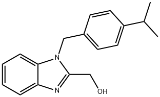 (1-(4-isopropylbenzyl)-1H-benzo[d]imidazol-2-yl)methanol,537009-70-4,结构式