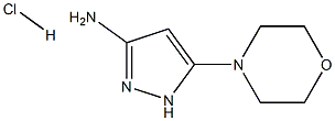 5-Morpholino-1H-pyrazol-3-amine hydrochloride, 537039-13-7, 结构式