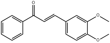 2-Propen-1-one,3-(3,4-dimethoxyphenyl)-1-phenyl-, (2E)-,53744-27-7,结构式