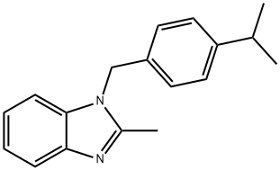 1-(4-isopropylbenzyl)-2-methyl-1H-benzo[d]imidazole Struktur