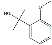 2-(2-メトキシフェニル)-2-ブタノール 化学構造式