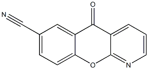5H-[1]Benzopyrano[2,3-b]pyridine-7-carbonitrile, 5-oxo- Structure