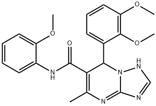 7-(2,3-dimethoxyphenyl)-N-(2-methoxyphenyl)-5-methyl-4,7-dihydro-[1,2,4]triazolo[1,5-a]pyrimidine-6-carboxamide Structure