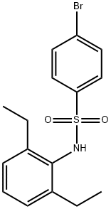 4-bromo-N-(2,6-diethylphenyl)benzenesulfonamide Struktur