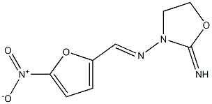 3-Oxazolidinamine,2-imino-N-[(5-nitro-2-furanyl)methylene]- Structure