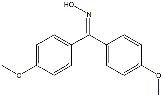 Methanone,bis(4-methoxyphenyl)-, oxime Structure