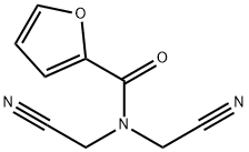 N,N-bis(cyanomethyl)furan-2-carboxamide Struktur