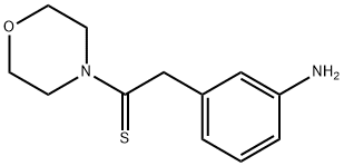 Ethanethione,2-(3-aminophenyl)-1-(4-morpholinyl)- Structure