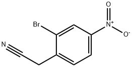 2-(2-bromo-4-nitrophenyl)acetonitrile 化学構造式