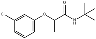 N-tert-butyl-2-(3-chlorophenoxy)propanamide Struktur