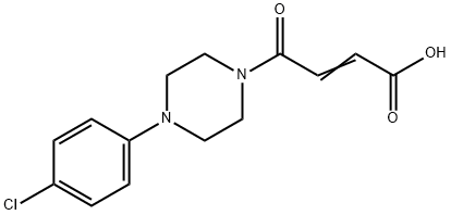 (E)-4-[4-(4-chlorophenyl)piperazin-1-yl]-4-oxobut-2-enoic acid Structure