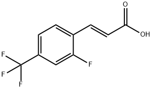 2-Fluoro-4-(trifluoromethyl)cinnamic acid 化学構造式