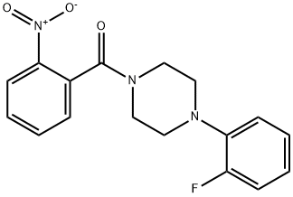 [4-(2-fluorophenyl)piperazin-1-yl](2-nitrophenyl)methanone Structure