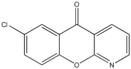 5H-[1]Benzopyrano[2,3-b]pyridin-5-one, 7-chloro- Structure
