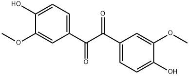 Ethanedione, bis(4-hydroxy-3-methoxyphenyl)- Structure